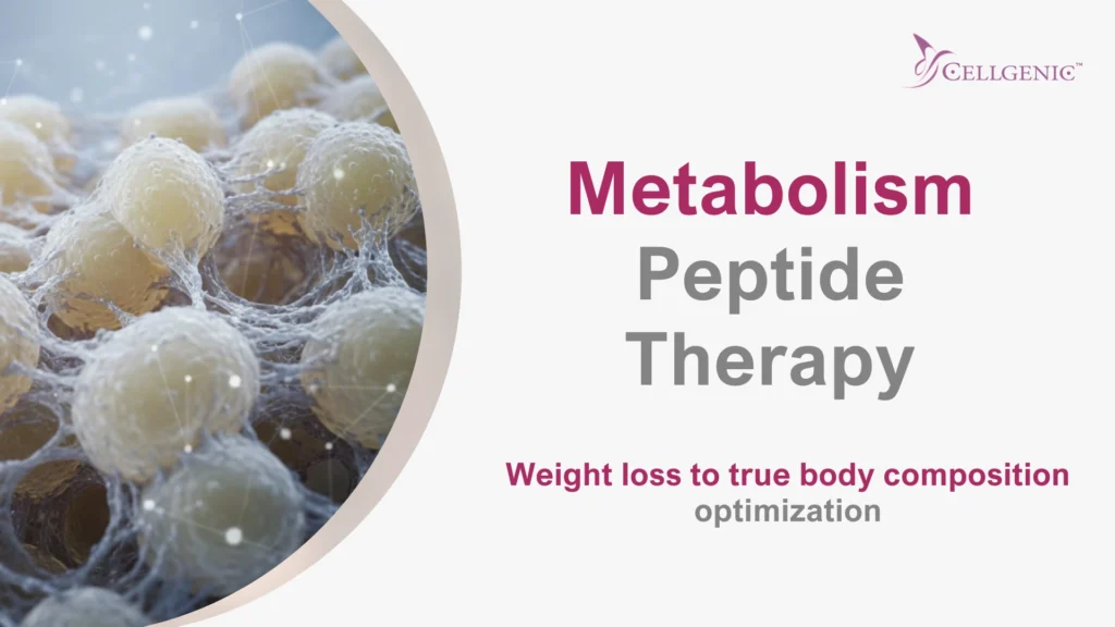 Metabolic peptide therapy targeting adipose cells for body composition optimization