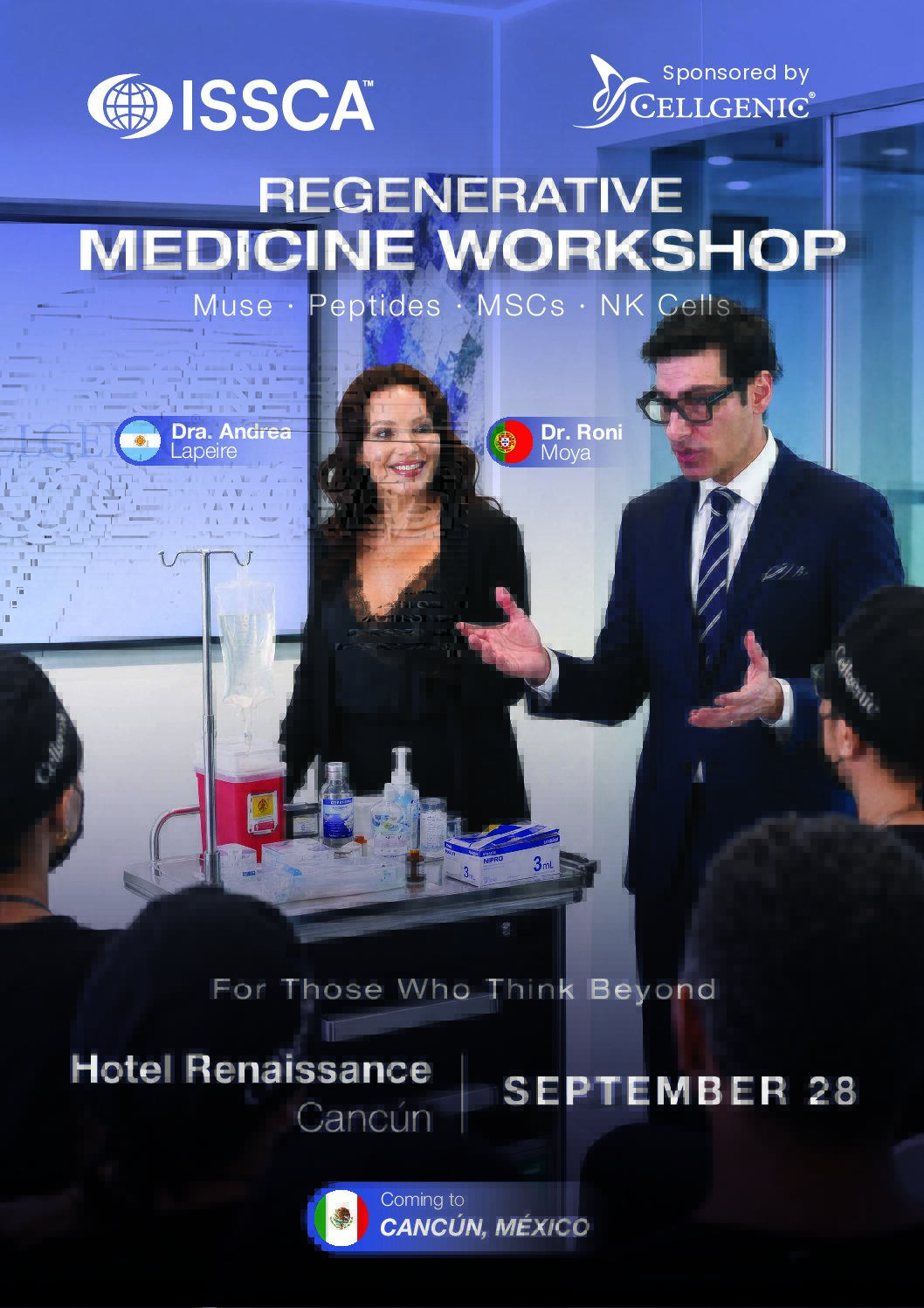 Workshop de Medicina Regenerativa — ISSCA, Patrocinado por Cellgenic · 28 de septiembre, Cancún
