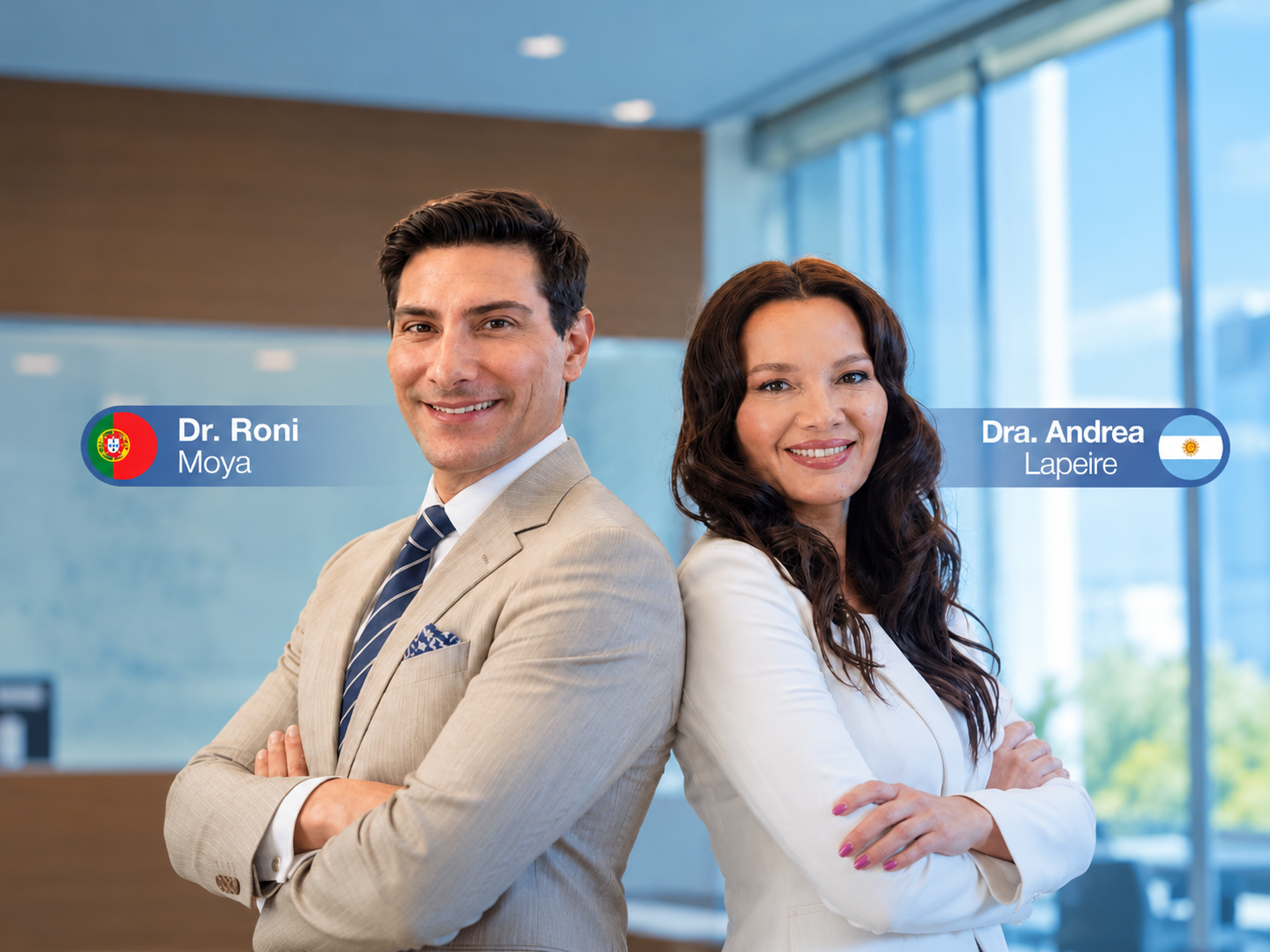 Dr. Roni Moya and Dra. Andrea Lapeire